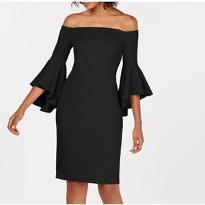 Bardot Solange Off The Shoulder Bell Sleeve Cocktail
 Dress Size 4 (XS)